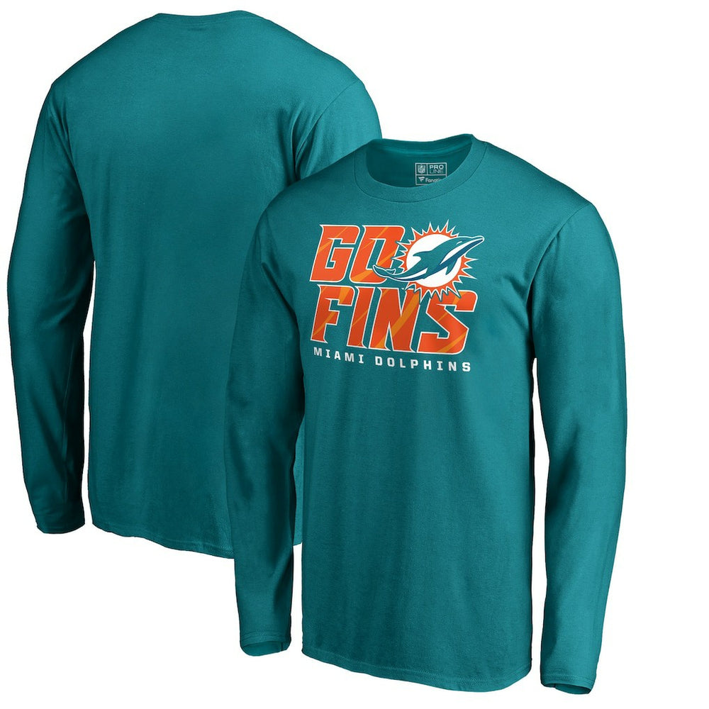 Miami Dolphins Hometown Collection Long Sleeve T-Shirt Aqua | NFL