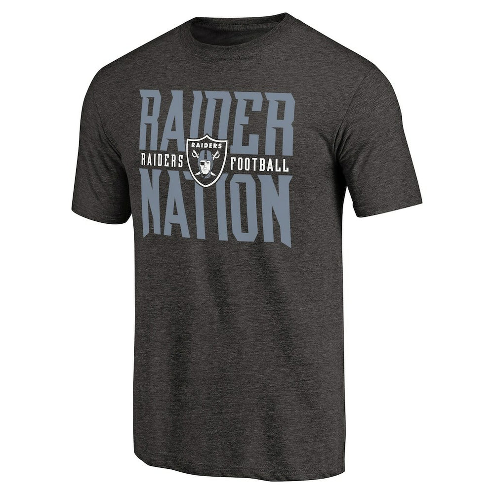 Las Vegas Raiders Hometown Collection Tri-Blend T-Shirt Heathered Black | NFL
