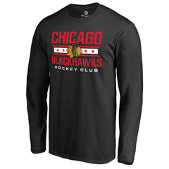 Chicago Blackhawks Hometown Collection Long Sleeve T-Shirt - Black - NHL
