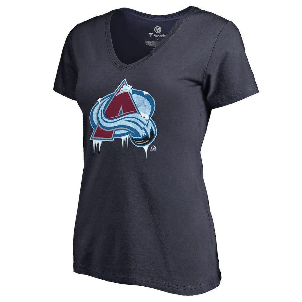 Colorado Avalanche Women's Fan Favorite Team Slogan V-Neck T-Shirt - Navy - NHL