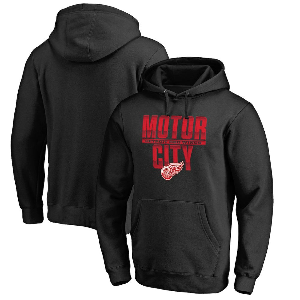 Detroit Red Wings Hometown Collection Pullover Hoodie - Black - NHL