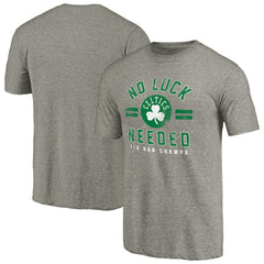 Boston Celtics No Luck Hometown Collection Tri-Blend T-Shirt Gray - NBA