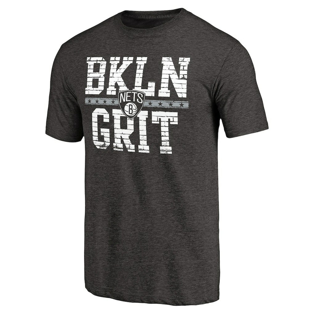 Brooklyn Nets Brick Work Hometown Collection Tri-Blend T-Shirt Black - NBA