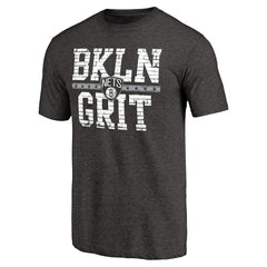 Brooklyn Nets Brick Work Hometown Collection Tri-Blend T-Shirt Black - NBA