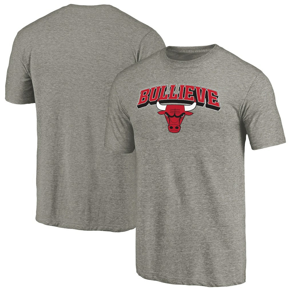 Chicago Bulls Bullieve Hometown Collection Tri-Blend T-Shirt Gray - NBA