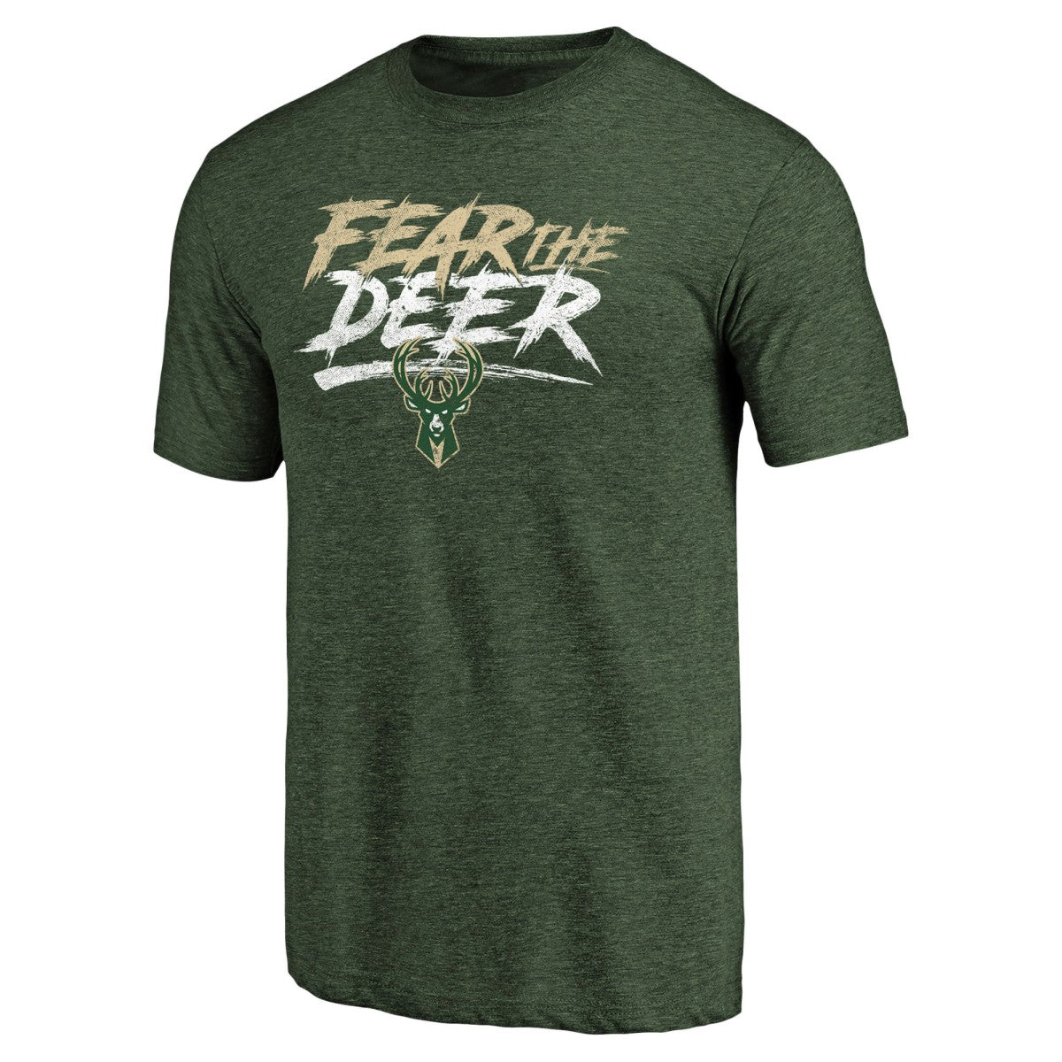 Milwaukee Bucks Fear the Deer Hometown Collection Tri-Blend T-Shirt Green - NBA