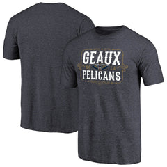New Orleans Pelicans Geaux Pelicans Hometown Collection Tri-Blend T-Shirt Navy - NBA