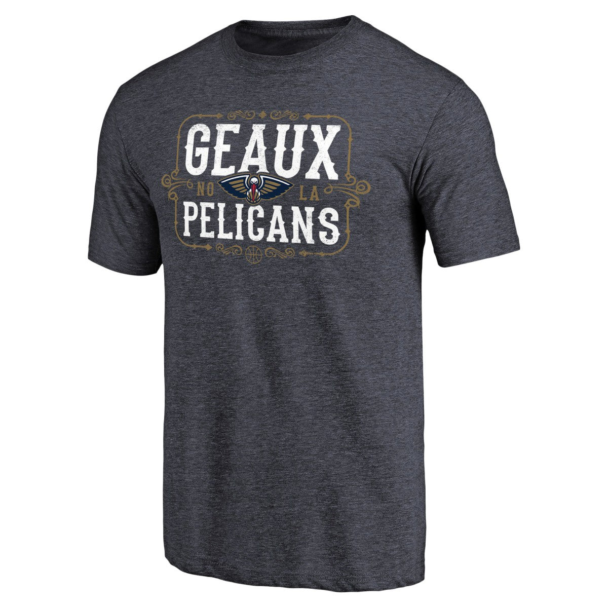New Orleans Pelicans Geaux Pelicans Hometown Collection Tri-Blend T-Shirt Navy - NBA
