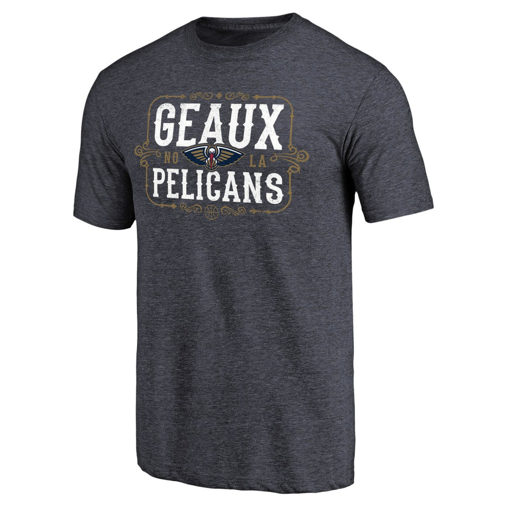 New Orleans Pelicans Geaux Pelicans Hometown Collection Tri-Blend T-Shirt Navy - NBA