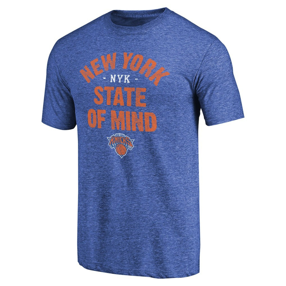 New York Knicks New York State Hometown Collection Tri-Blend T-Shirt Royal - NBA