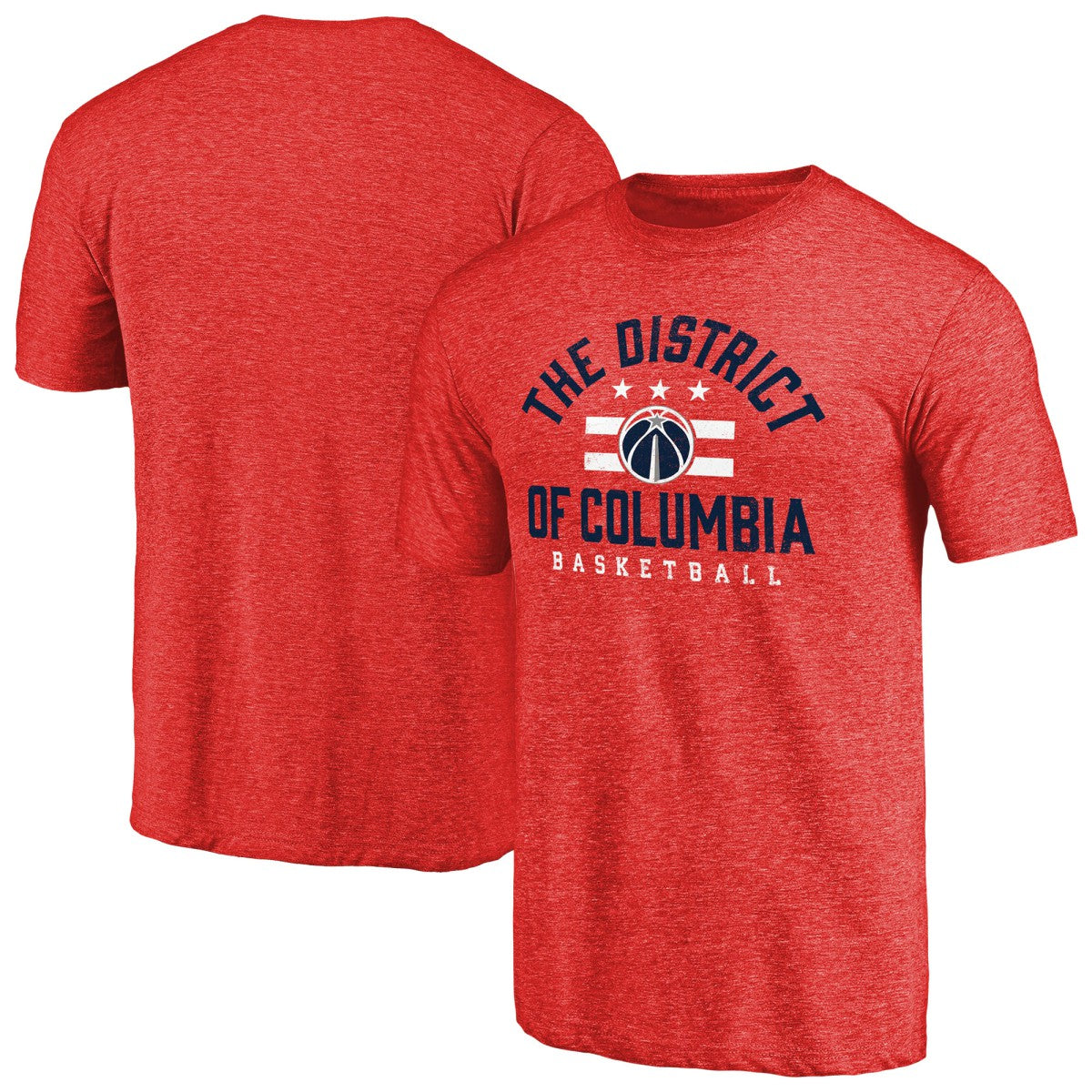 Washington Wizards The District Hometown Collection Tri-Blend T-Shirt Red - NBA