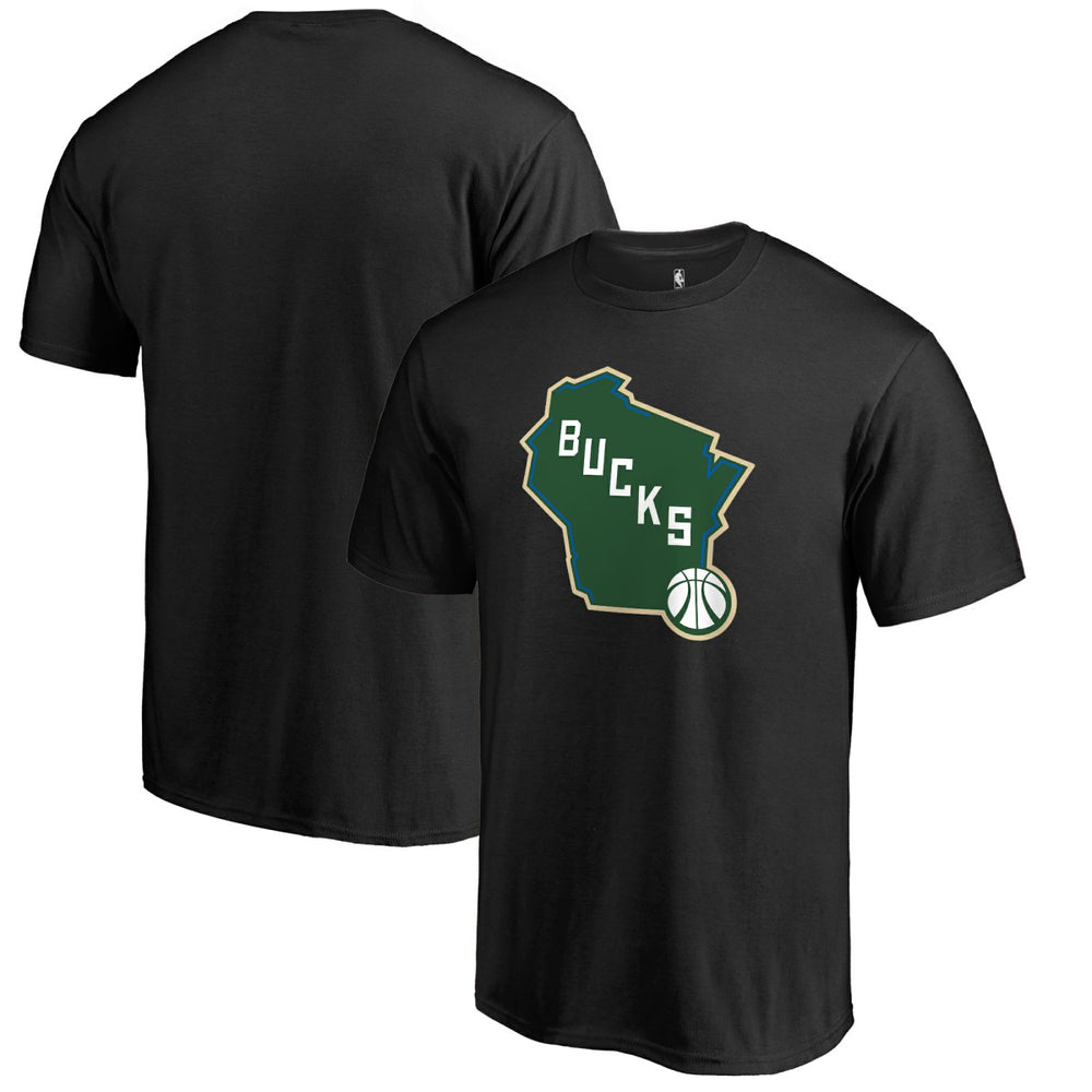 Milwaukee Bucks Bucks State Hometown Collection T-Shirt Black - NBA