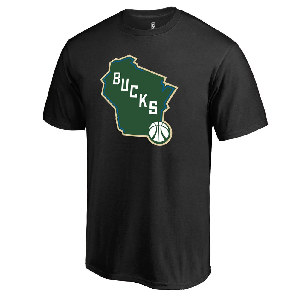 Milwaukee Bucks Bucks State Hometown Collection T-Shirt Black - NBA
