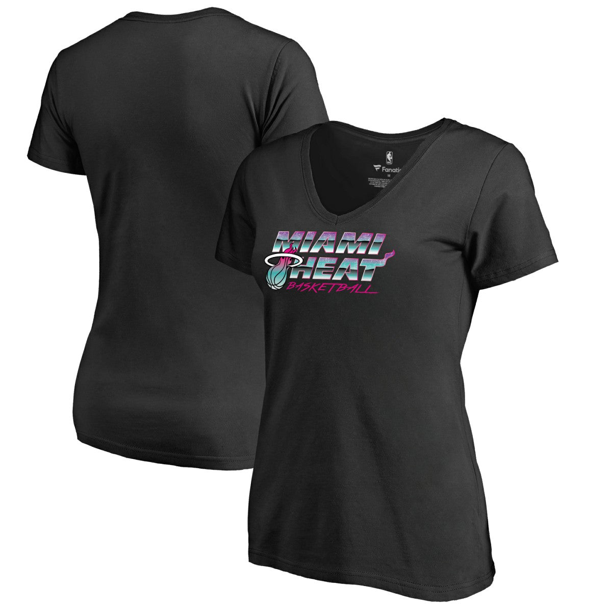 Miami Heat Women's Miami Nights Hometown Collection T-Shirt Black - NBA