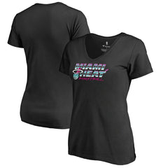 Miami Heat Women's Miami Nights Hometown Collection T-Shirt Black - NBA