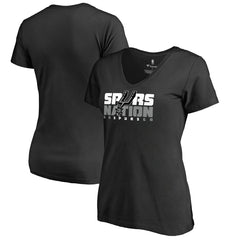 San Antonio Spurs Women's Spurs Nation Hometown Collection T-Shirt Black - NBA
