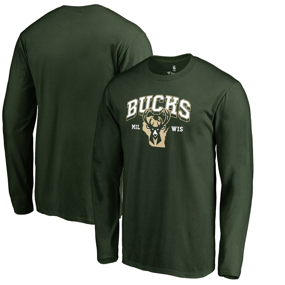 Milwaukee Bucks Wisconsin Basketball Hometown Collection Long Sleeve T-Shirt Green - NBA