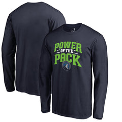 Minnesota Timberwolves Power of the Pack Hometown Collection Long Sleeve T-Shirt Navy - NBA