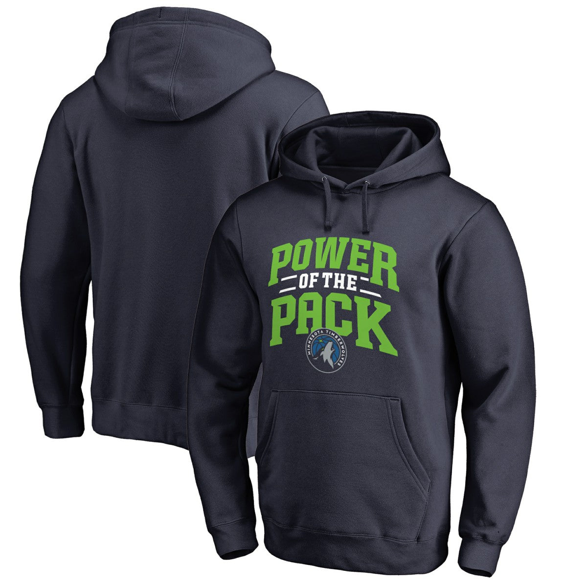Minnesota Timberwolves Power of the Pack Hometown Collection Pullover Hoodie Navy - NBA