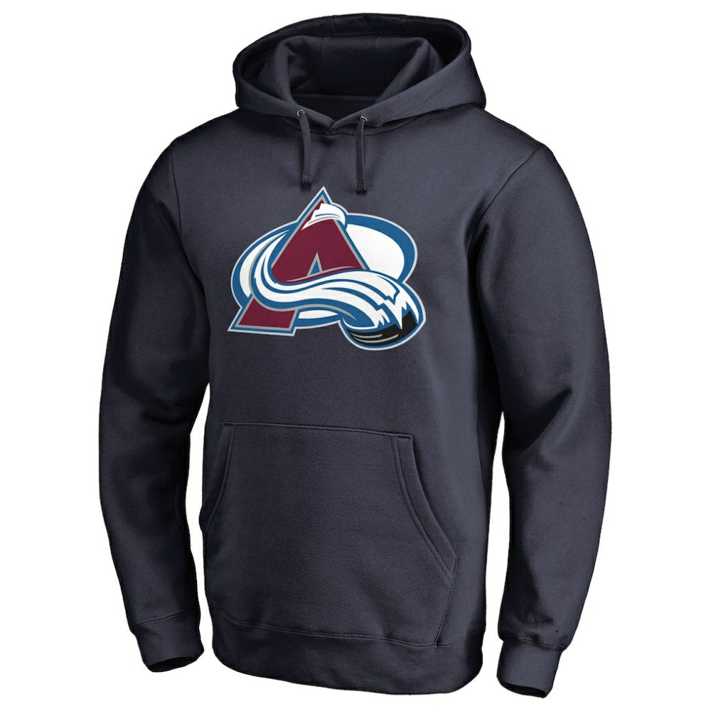 Nathan MacKinnon Colorado Avalanche Backer Name & Number Pullover Hoodie - Navy - NHL