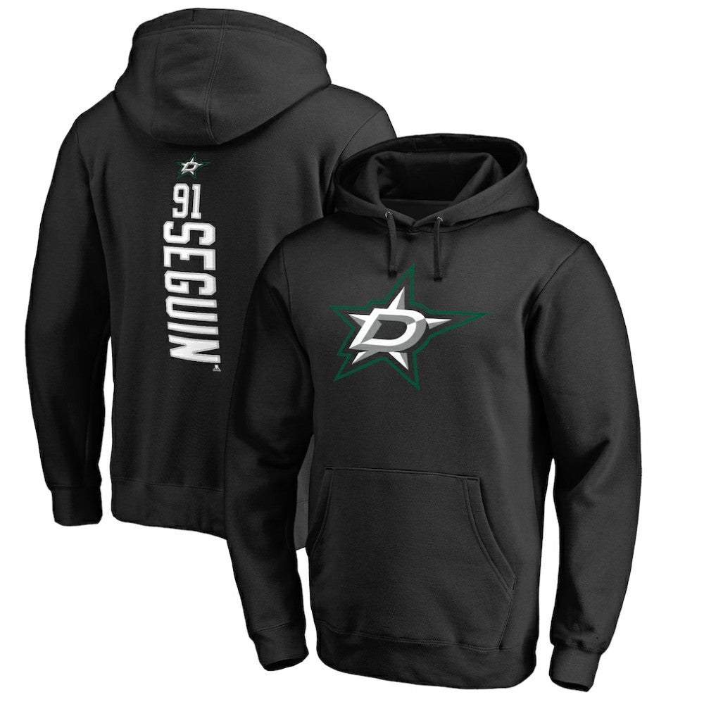 Tyler Seguin Dallas Stars Backer Name & Number Pullover Hoodie - Black - NHL
