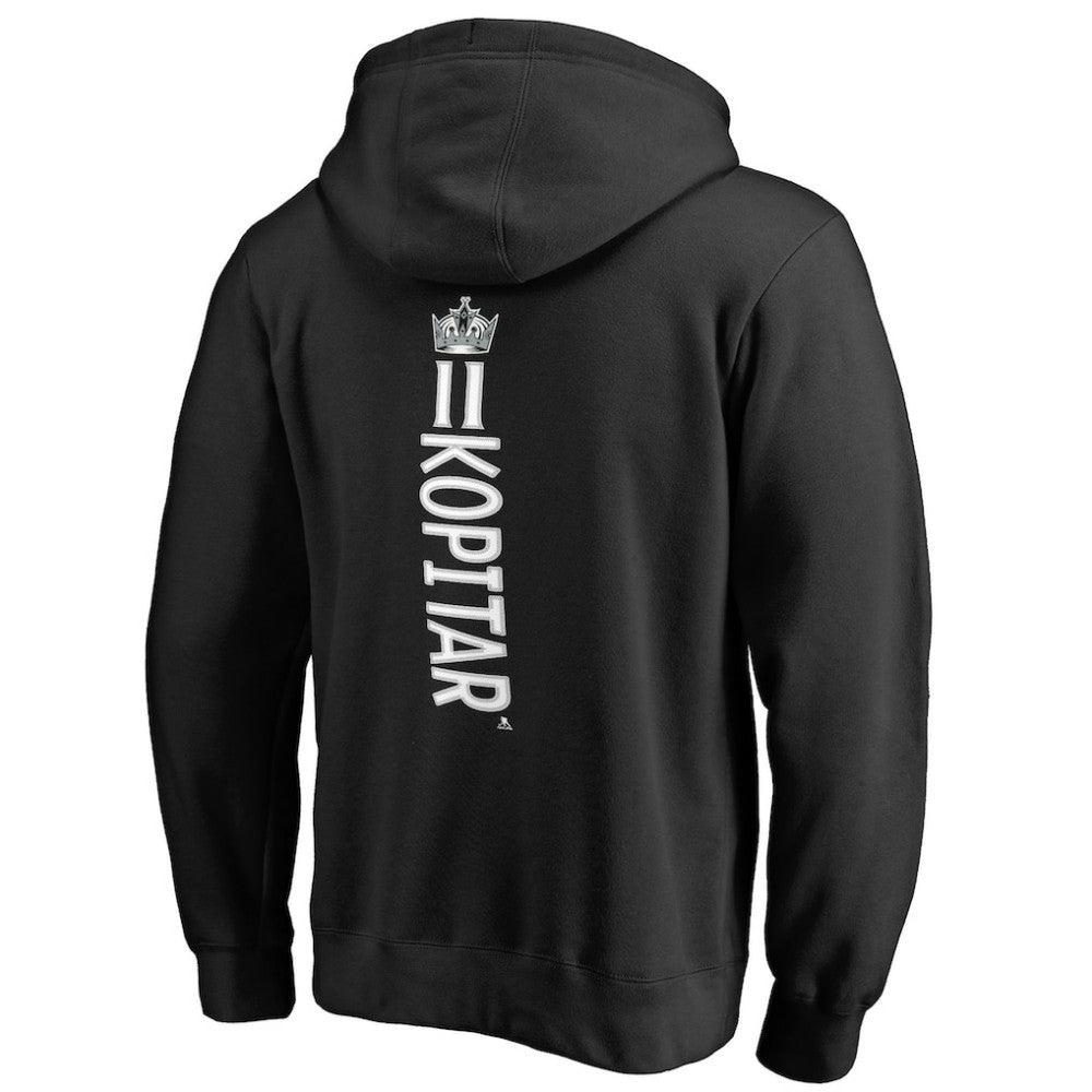Anze Kopitar Los Angeles Kings Backer Name & Number Pullover Hoodie - Black - NHL