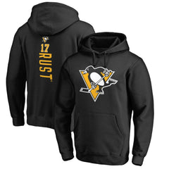 Bryan Rust Pittsburgh Penguins Backer Name & Number Pullover Hoodie - Black - NHL