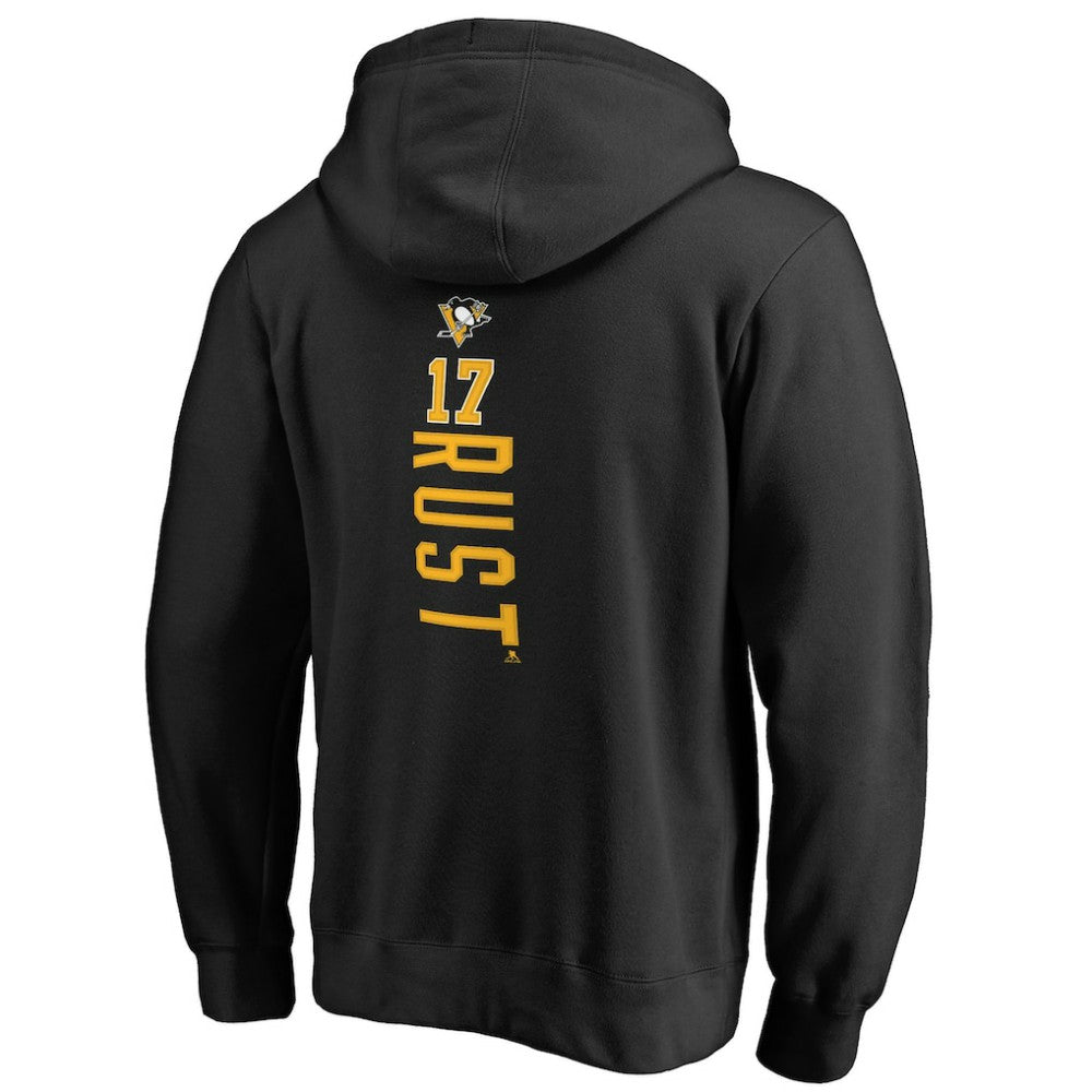 Bryan Rust Pittsburgh Penguins Backer Name & Number Pullover Hoodie - Black - NHL