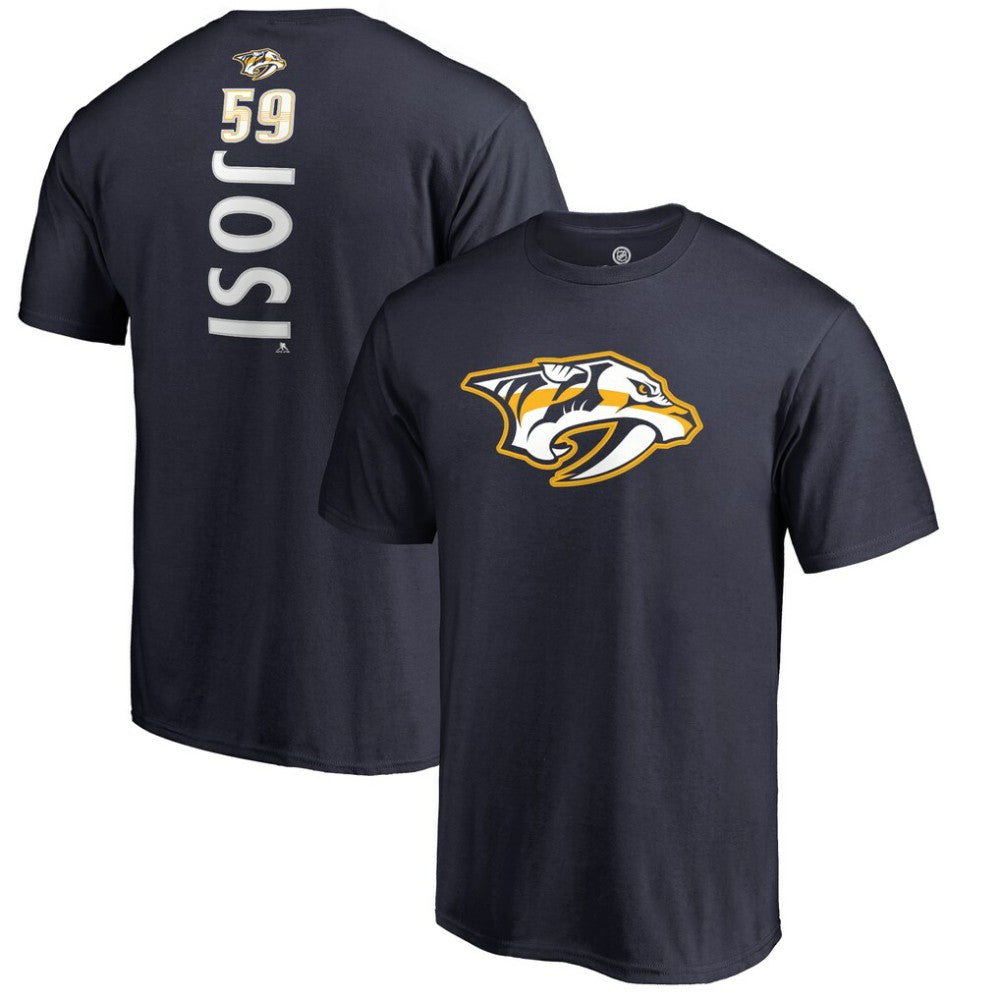Roman Josi Nashville Predators Backer Name & Number T-Shirt - Navy - NHL