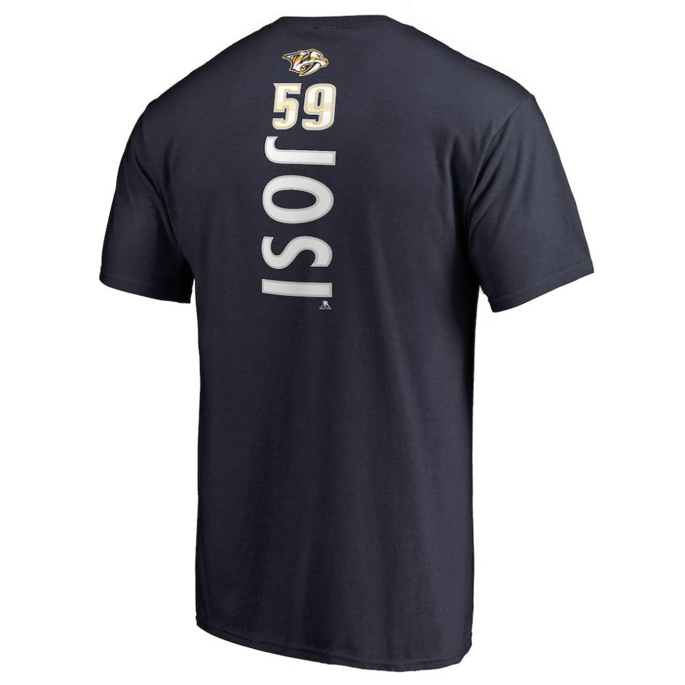 Roman Josi Nashville Predators Backer Name & Number T-Shirt - Navy - NHL