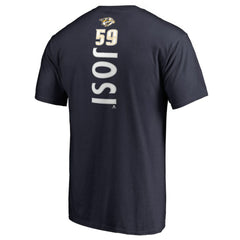 Roman Josi Nashville Predators Backer Name & Number T-Shirt - Navy - NHL
