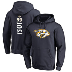 Roman Josi Nashville Predators Backer Name & Number Pullover Hoodie - Navy - NHL