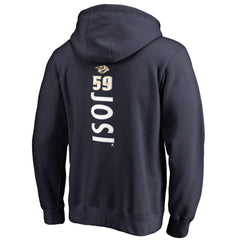 Roman Josi Nashville Predators Backer Name & Number Pullover Hoodie - Navy - NHL
