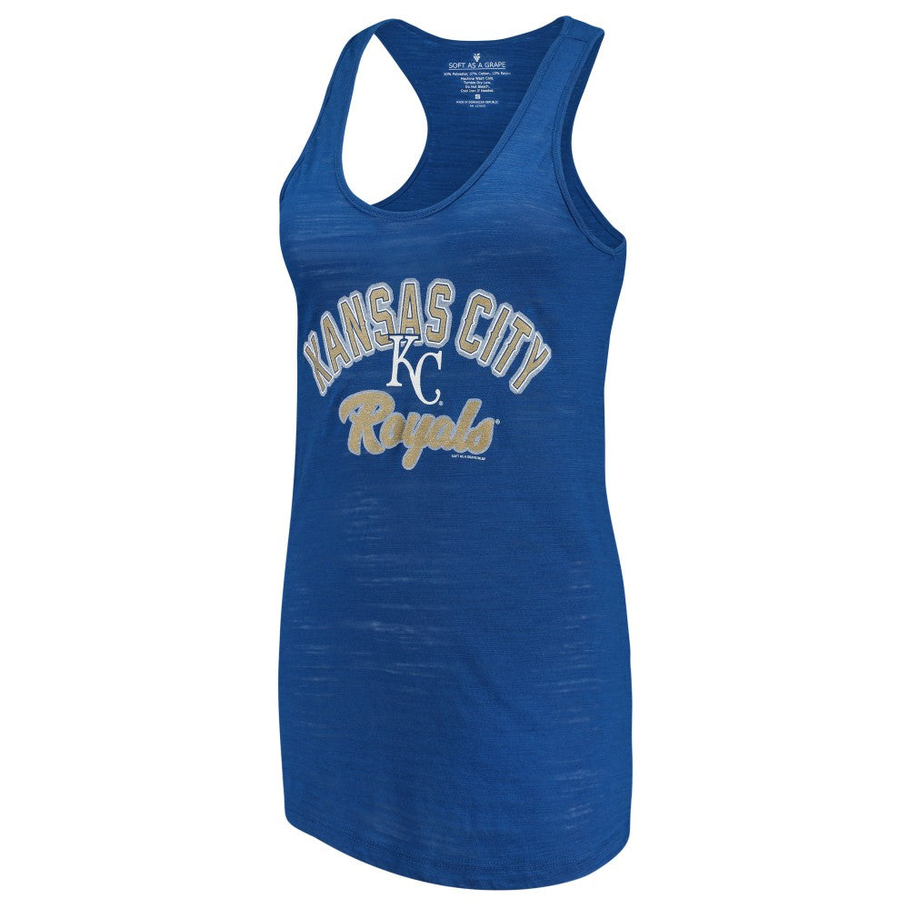 Kansas City Royals Soft as a Grape Women's Multicount Racerback Tank Top - MLB