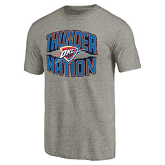 Oklahoma City Thunder Thunder Nation Hometown Collection Tri-Blend T-Shirt Gray - NBA