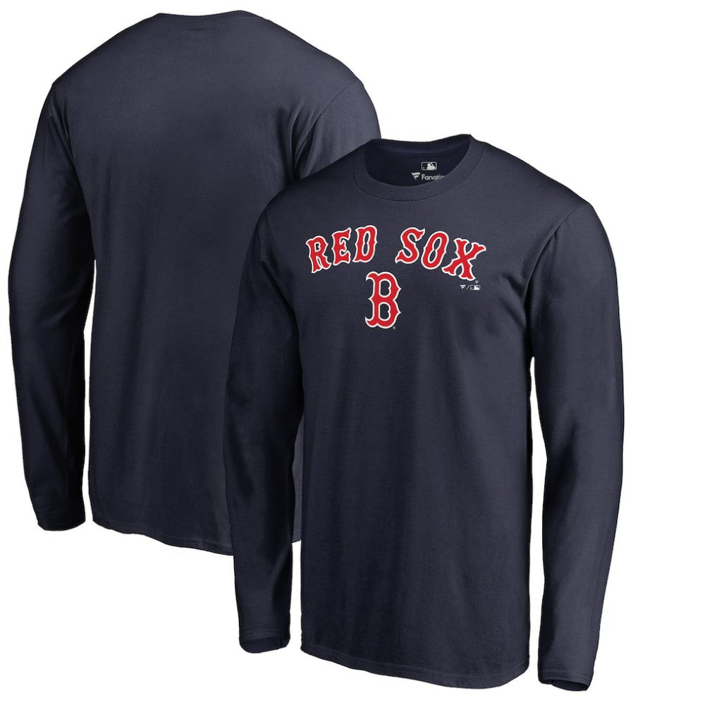 Boston Red Sox Team Lockup Long Sleeve T-Shirt - MLB