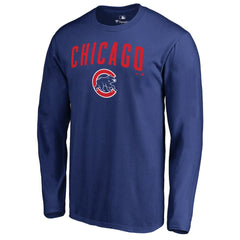 Chicago Cubs Team Lockup Long Sleeve T-Shirt - MLB