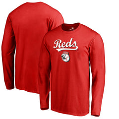 Cincinnati Reds Team Lockup Long Sleeve T-Shirt - MLB