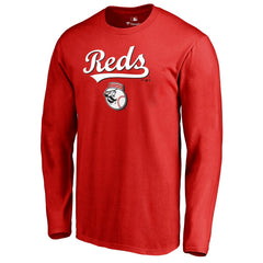 Cincinnati Reds Team Lockup Long Sleeve T-Shirt - MLB