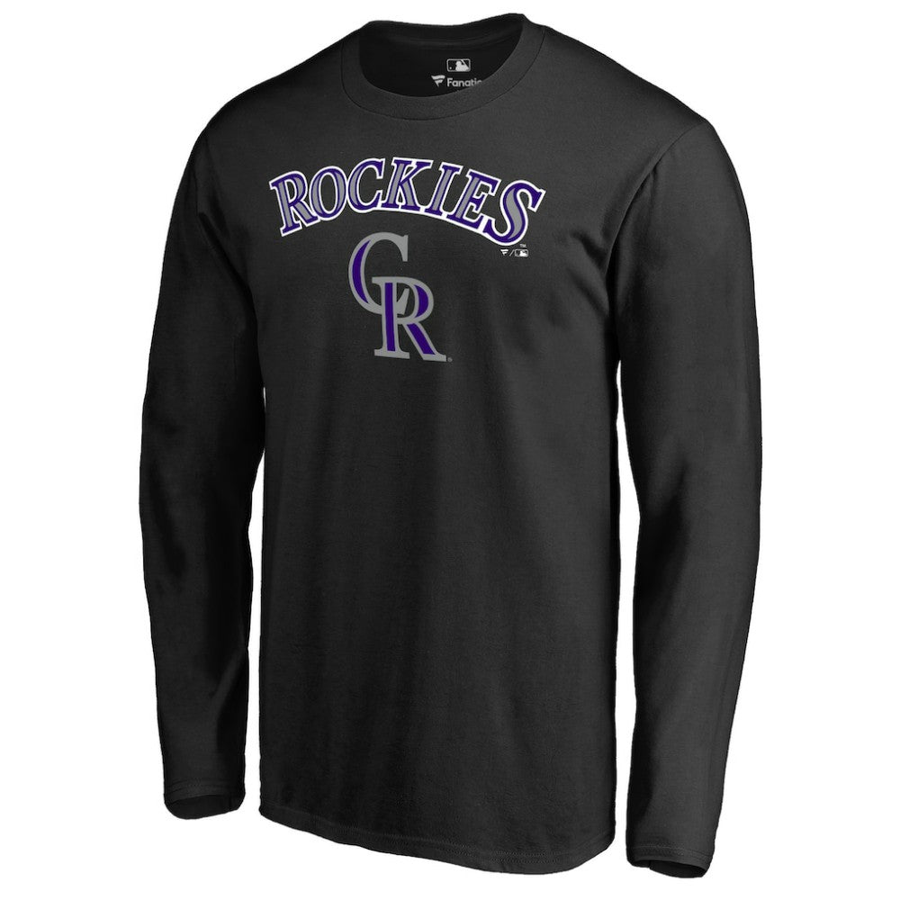 Colorado Rockies Team Lockup Long Sleeve T-Shirt - MLB