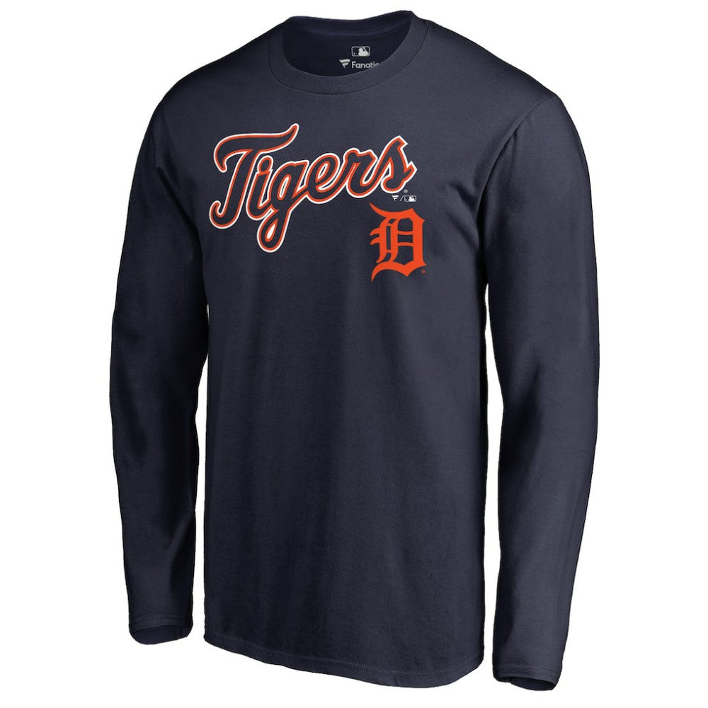 Detroit Tigers Team Lockup Long Sleeve T-Shirt - MLB
