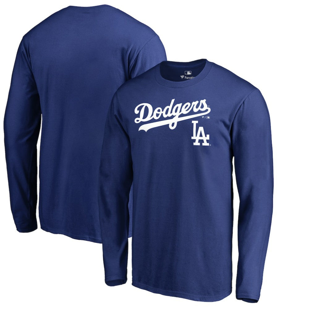Los Angeles Dodgers Team Lockup Long Sleeve T-Shirt - MLB