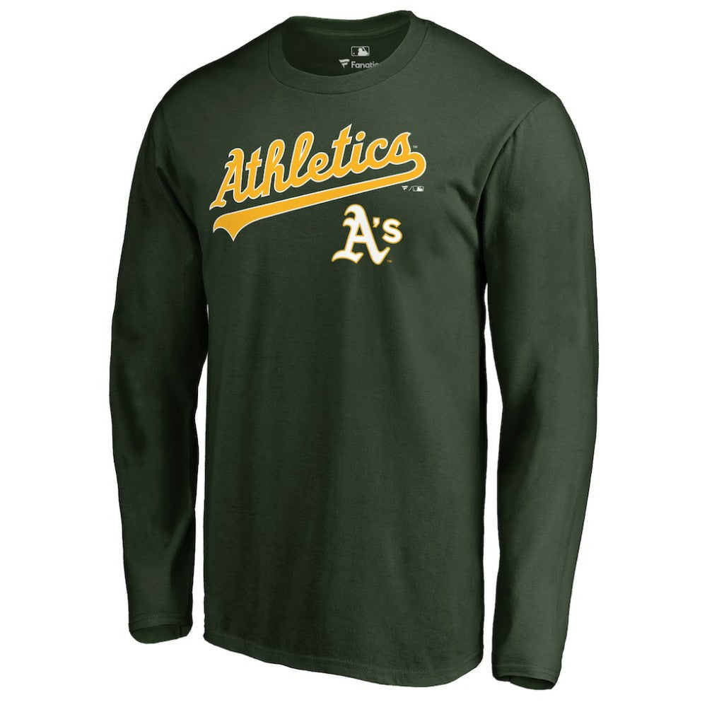 Athletics Team Lockup Long Sleeve T-Shirt - MLB