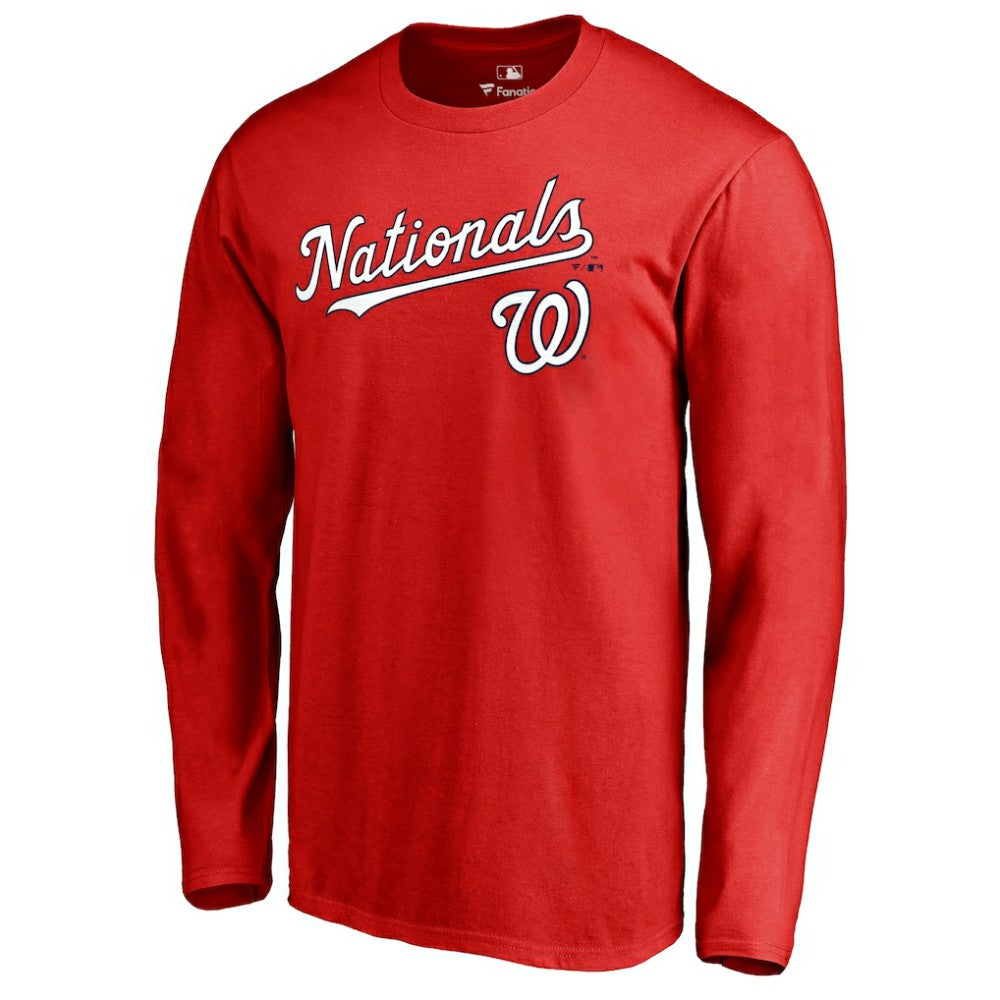 Washington Nationals Team Lockup Long Sleeve T-Shirt - MLB