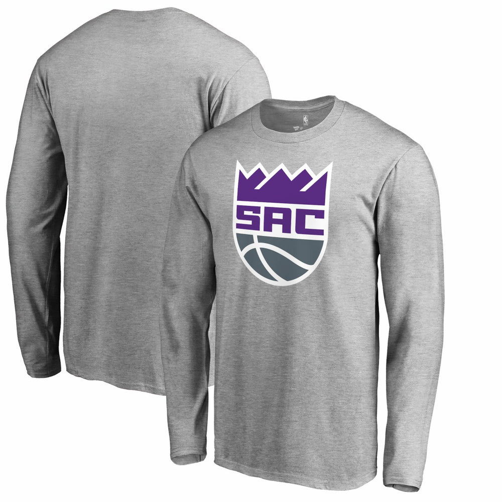 Sacramento Kings Secondary Logo Long Sleeve T-Shirt Heathered Gray - NBA