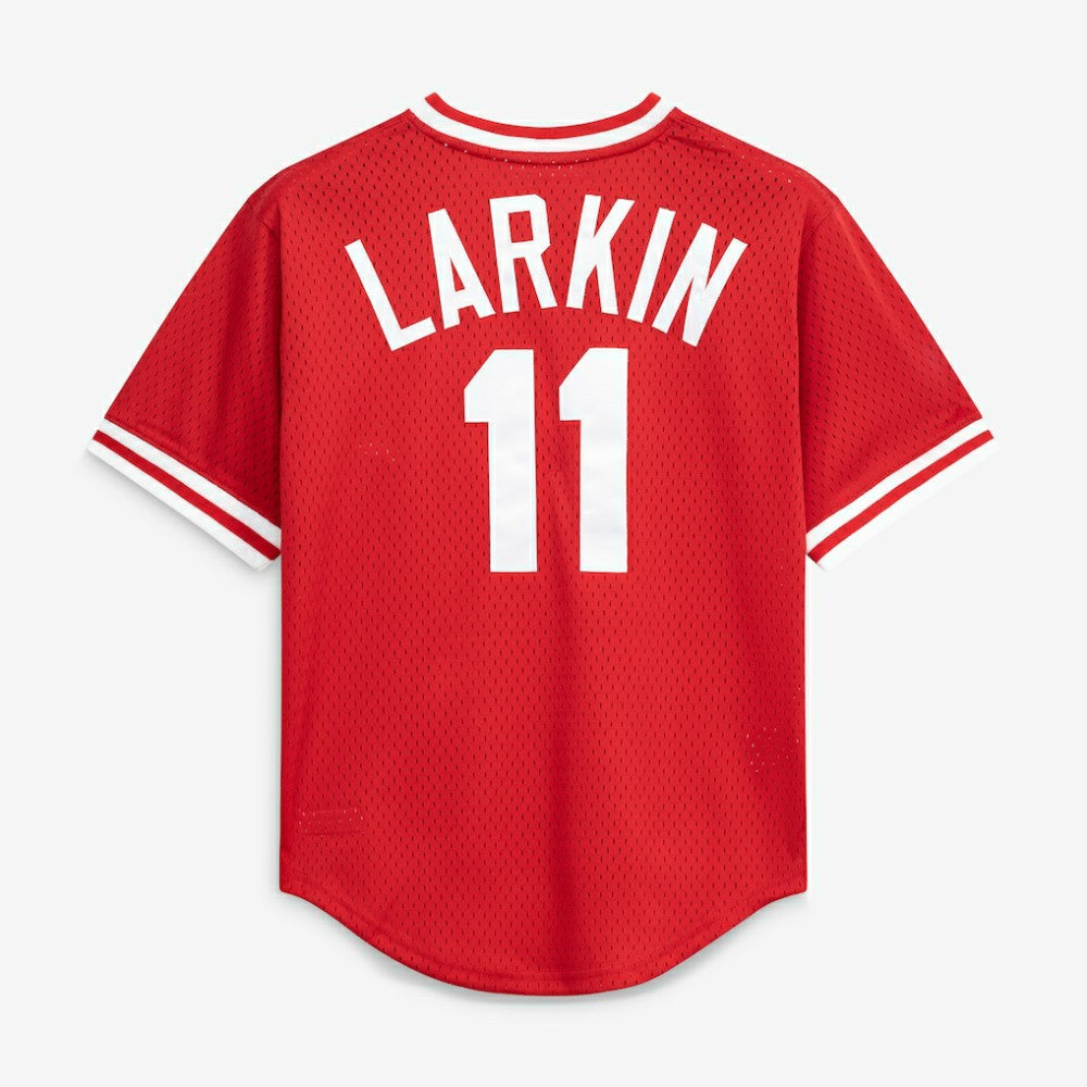 Barry Larkin Cincinnati Reds Mitchell & Ness Authentic Batting Practice Jersey - MLB