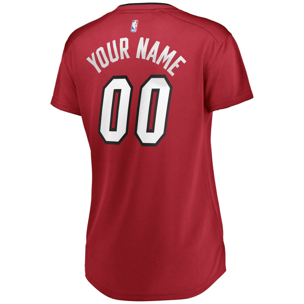 Miami Heat Women's Fast Break Replica Custom Jersey Wine Statement Edition - NBA