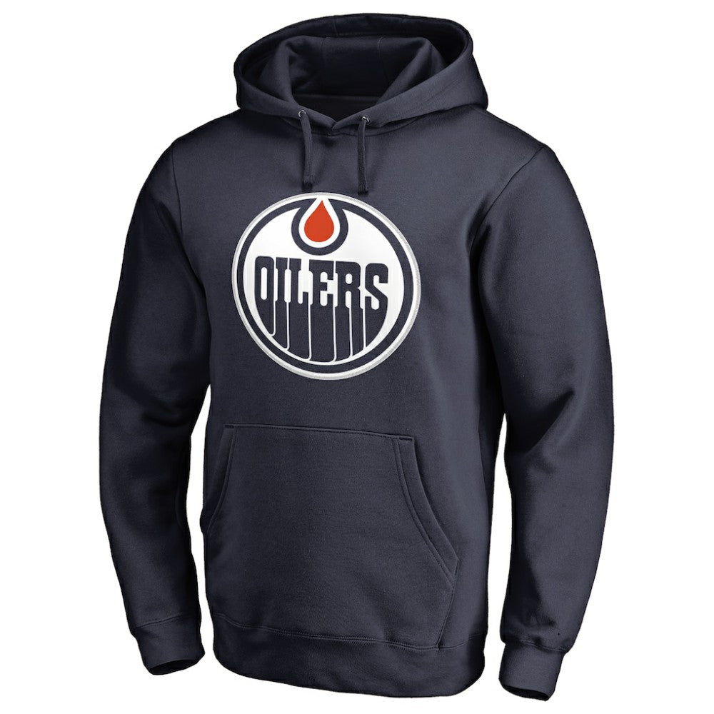 Connor McDavid Edmonton Oilers Backer Name & Number Pullover Hoodie - Navy - NHL
