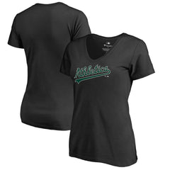 Athletics Women's Hometown Collection Turn Back The Clock V-Neck T-Shirt - MLB