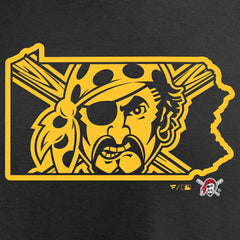 Pittsburgh Pirates Women's Hometown Collection Bucco State V-Neck T-Shirt - MLB